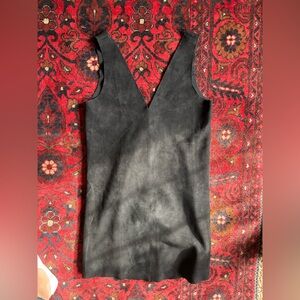 DO+BE black Sleeveless Dress suede